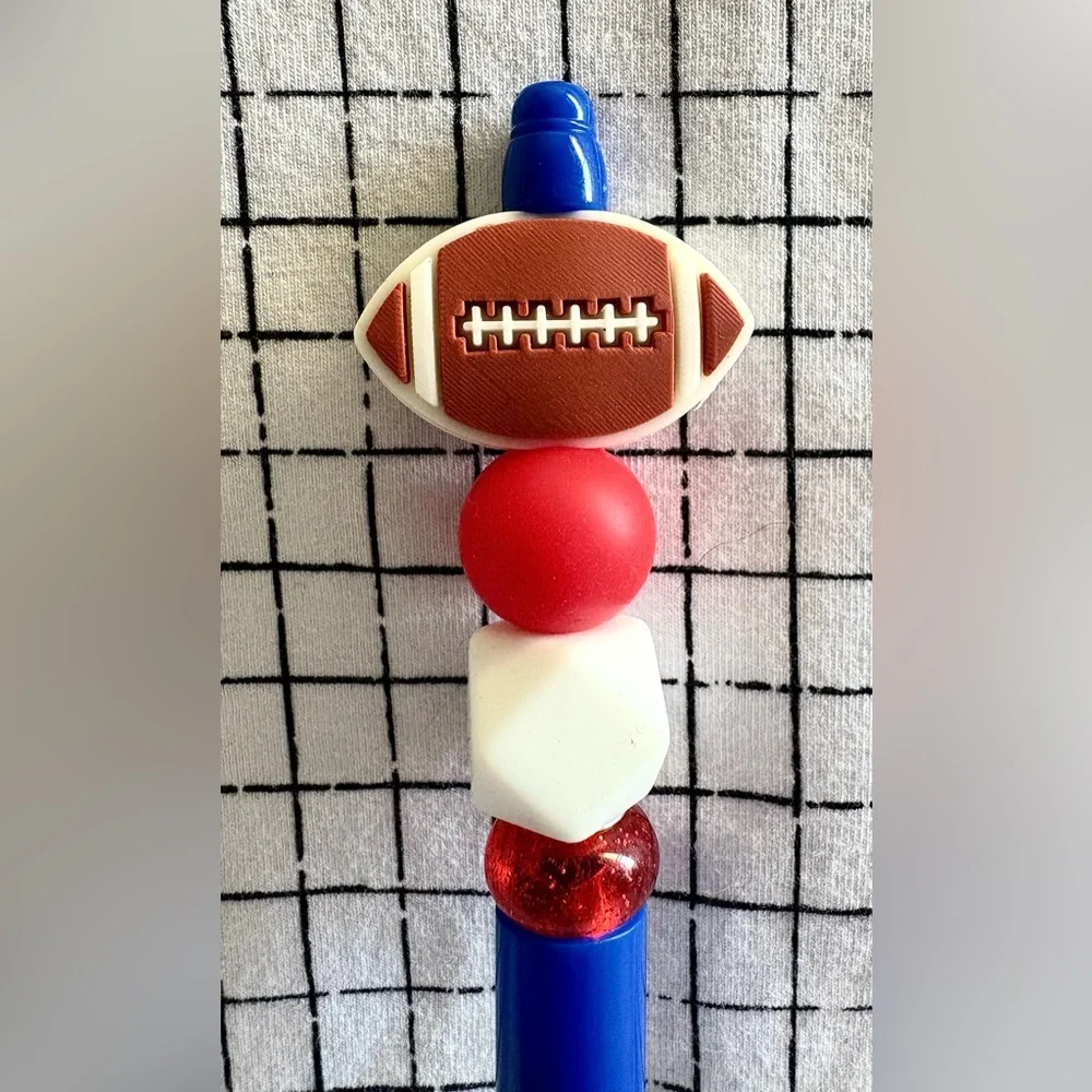 American Football Custom Beaded Ink Pen